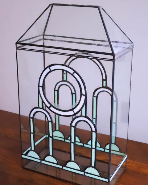 Art Deco Glass Terrarium