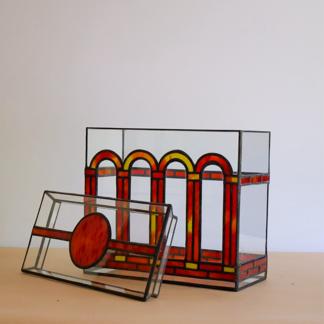 Arched Terrarium in Red