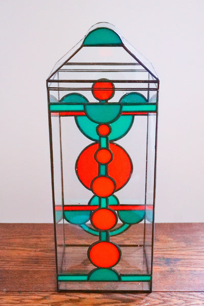 Disc Stained-Glass Terrarium