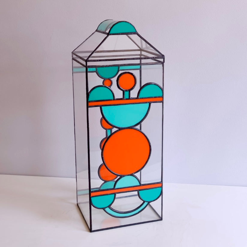 Disc Stained-Glass Terrarium