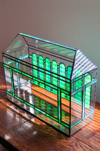 Green Cathedral Stained Glass Terrarium