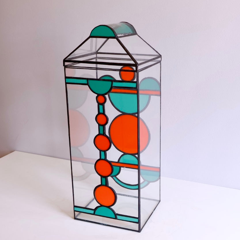 Disc Stained-Glass Terrarium