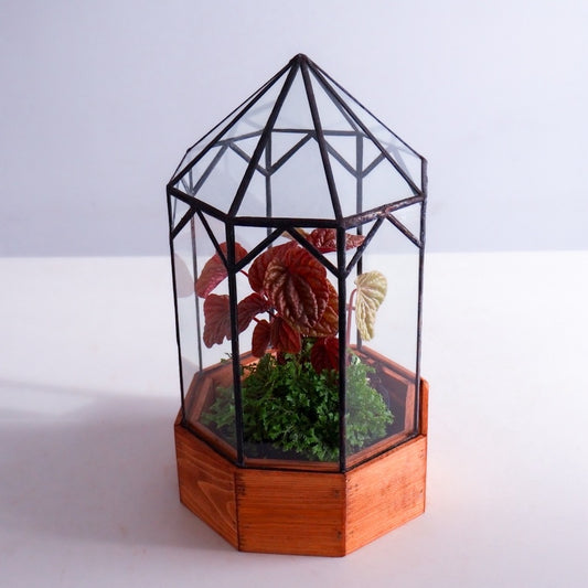 Gazebo Stained Glass Terrarium