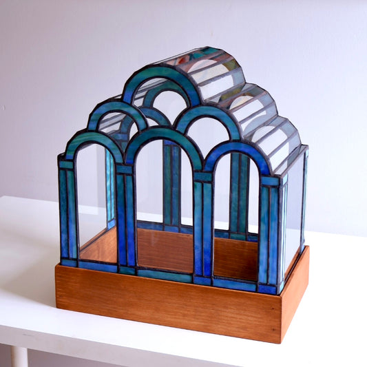 Blue/Green Temple Garden Terrarium