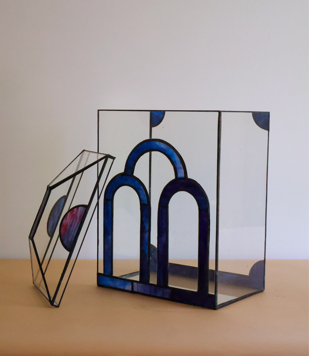 Water Fall terrarium in Purple