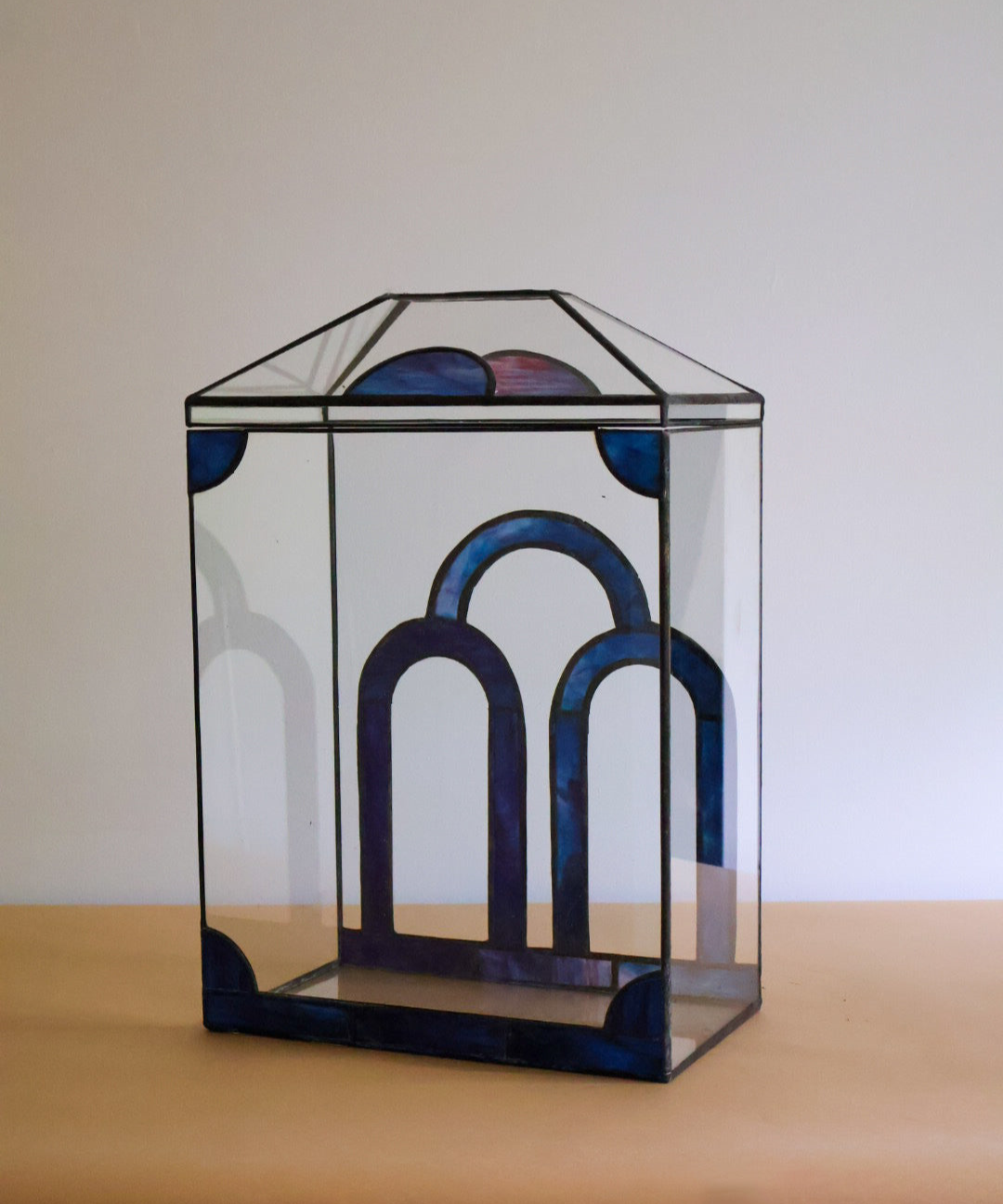 Water Fall terrarium in Purple
