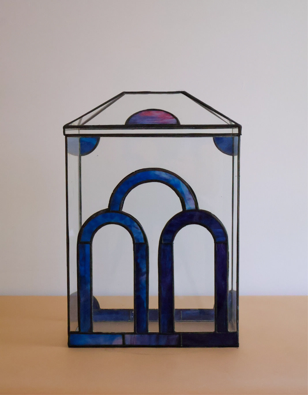 Water Fall terrarium in Purple