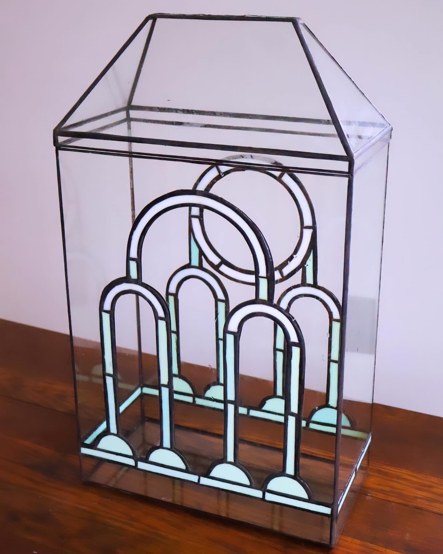 Art Deco Glass Terrarium