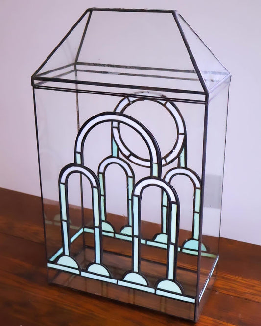 Art Deco Glass Terrarium