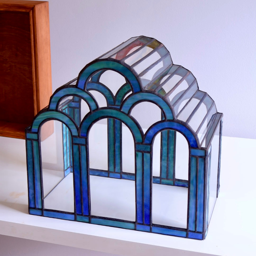 Blue/Green Temple Garden Terrarium